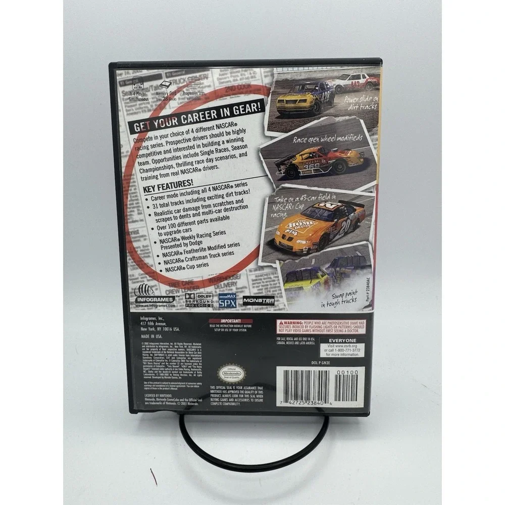 NASCAR: Dirt to Daytona (Nintendo GameCube, 2002) Complete CIB